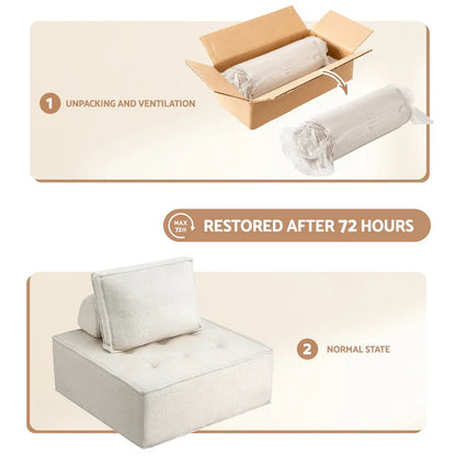 Artiss Floor Sofa Lounge Chair 4 Seater with Pillow - Mekamart Australia