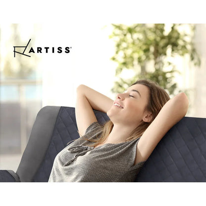 Artiss Sofa Cover Couch Covers 4 Seater 100% Water Resistant Dark Grey - Mekamart Australia