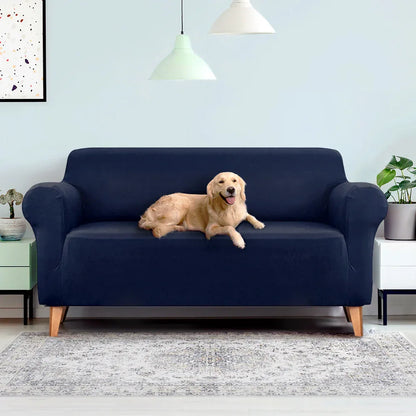 Artiss Sofa Cover Couch Covers 3 Seater Stretch Navy - Mekamart Australia