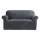 Artiss Sofa Cover Couch Covers 2 Seater Velvet Grey - Mekamart Australia