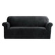 Artiss Sofa Cover Couch Covers 3 Seater Velvet Black - Mekamart Australia