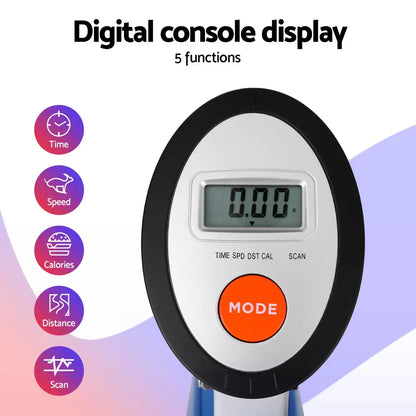 Artiss Under Desk Folding X-Bike with 140cm Automatic Standing Desk Magnetic Resistance White - Mekamart Australia