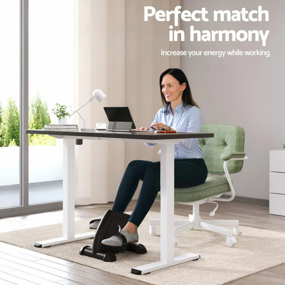 140cm Artiss Electric Standing Desk with Mini Pedal Exercise Bike Home Office - Mekamart Australia