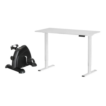 Artiss 120cm Electric Standing Desk with Mini Peal Exercise Bike Home Office - Mekamart Australia