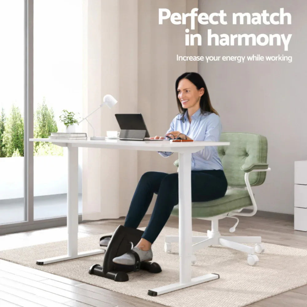 Artiss 120cm Electric Standing Desk with Mini Peal Exercise Bike Home Office - Mekamart Australia