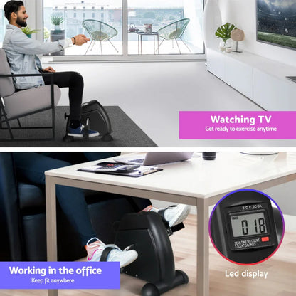 Artiss 120cm Electric Standing Desk with Mini Peal Exercise Bike Home Office - Mekamart Australia