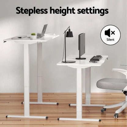 Artiss 120cm Electric Standing Desk with Mini Peal Exercise Bike Home Office - Mekamart Australia