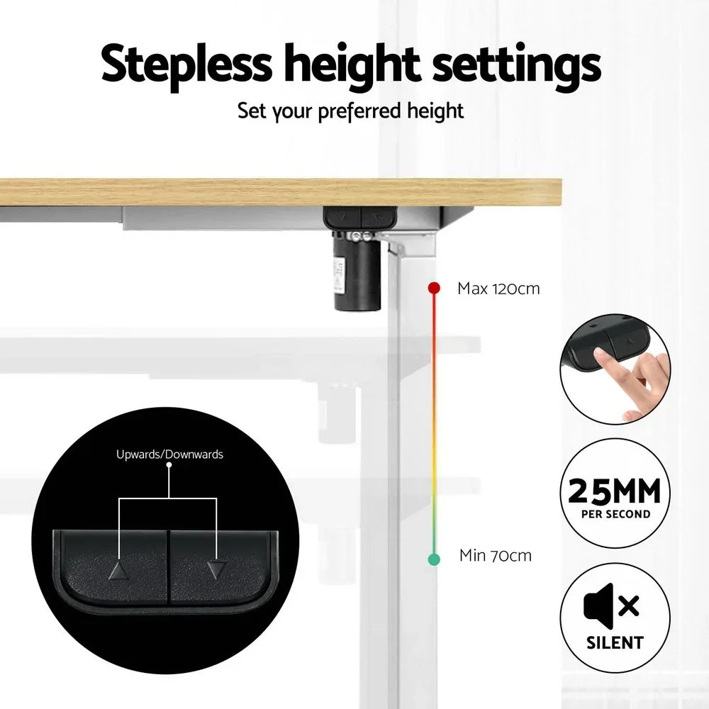 Artiss Electric Treadmill with 120cm Automatic Standing Desk Walking Pad 400mm - Mekamart Australia