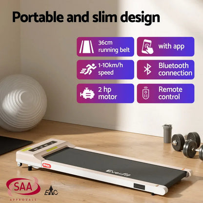 Artiss Electric Treadmill with 140cm Automatic Standing Desk Walking Pad 360mm - Mekamart Australia