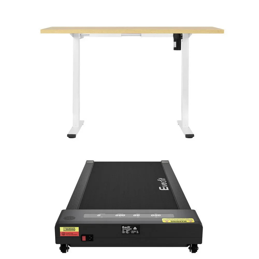 Artiss Electric Treadmill with 140cm Automatic Standing Desk Walking Pad 400mm - Mekamart Australia