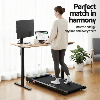 Artiss Electric Treadmill with 120cm Automatic Standing Desk Walking Pad 400mm - Mekamart Australia