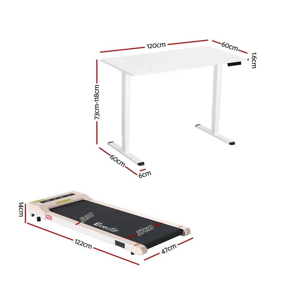 Artiss Treadmill with 120cm Automatic Standing Desk Electric Walking Pad - Mekamart Australia