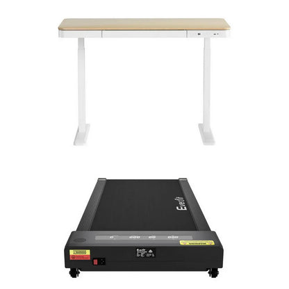 Artiss Electric Treadmill with 120cm Automatic Standing Desk Walking Pad 400mm - Mekamart Australia