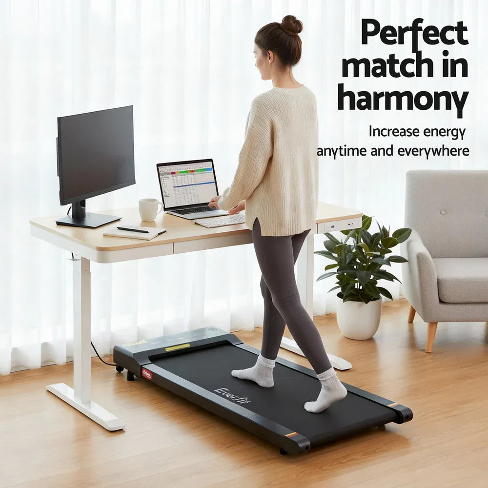 Artiss Electric Treadmill with 120cm Automatic Standing Desk Walking Pad 400mm - Mekamart Australia
