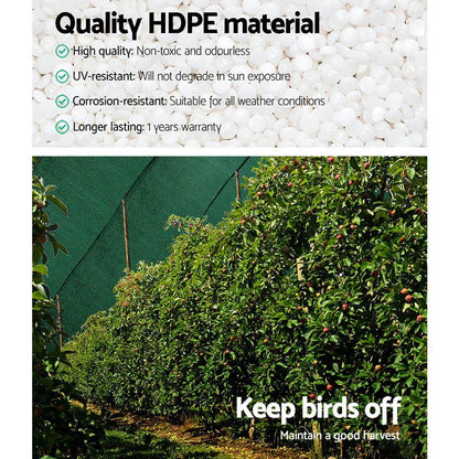 Instahut 90% Shade Cloth 1.83x30m Shadecloth Sail Heavy Duty Green - Mekamart Australia
