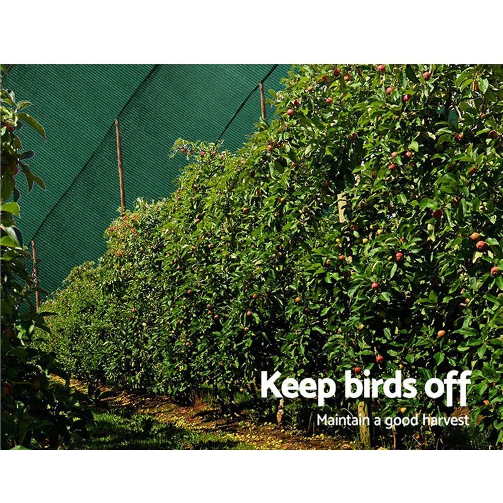 Instahut 90% Shade Cloth 3.66x10m Shadecloth Sail Heavy Duty Green - Mekamart Australia