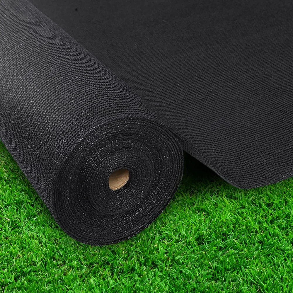 Instahut 90% Shade Cloth 3.66x20m Shadecloth Sail Heavy Duty Black - Mekamart Australia