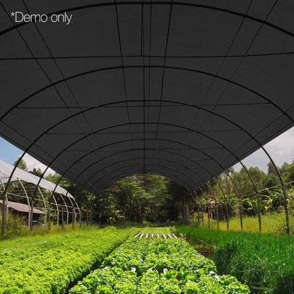 Instahut 90% Shade Cloth 3.66x20m Shadecloth Sail Heavy Duty Black - Mekamart Australia