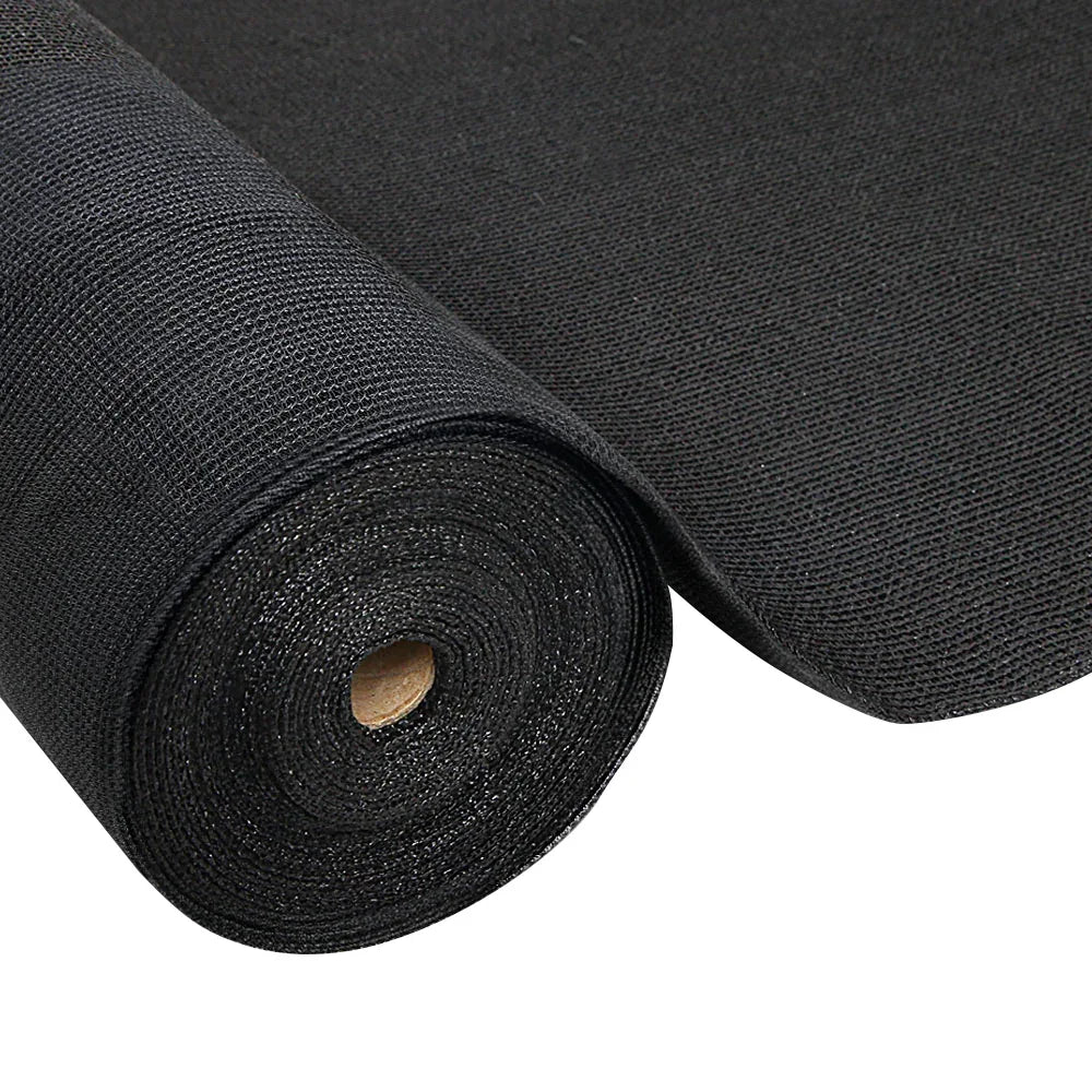 Instahut 30% Shade Cloth 3.66x30m Shadecloth Wide Heavy Duty Black - Mekamart Australia