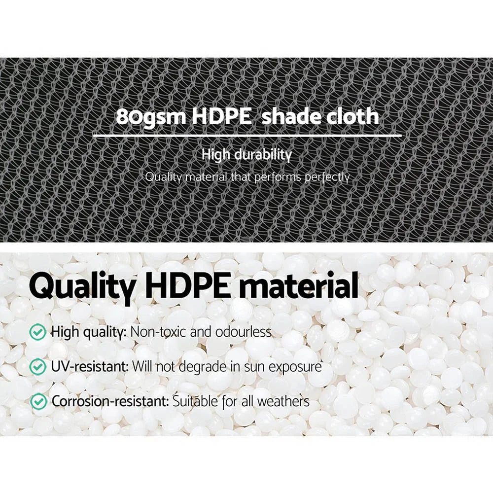 Instahut 30% Shade Cloth 3.66x30m Shadecloth Wide Heavy Duty White - Mekamart Australia