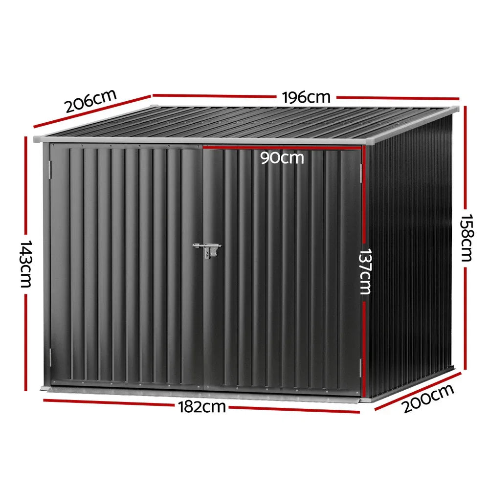 Giantz Garden Shed Sheds Outdoor Storage 2.06x1.96M Tool Workshop House Shelter - Mekamart Australia