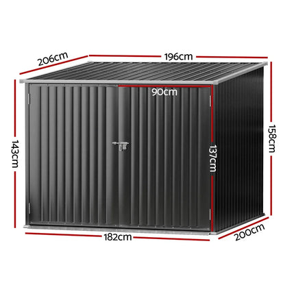 Giantz Garden Shed Sheds Outdoor Storage 2.06x1.96M Tool Workshop House Shelter - Mekamart Australia