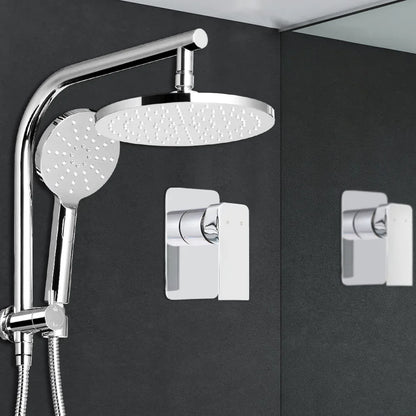 Cefito 9'' Rain Shower Head Set Handheld Round High Pressure Mixer Tap Chrome - Mekamart Australia