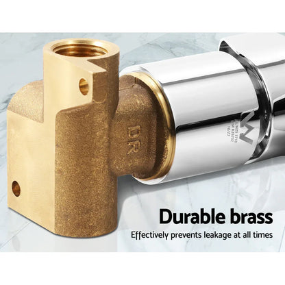 Cefito Shower Mixer Tap Wall Bath Taps Brass Hot Cold Basin Bathroom Chrome - Mekamart Australia
