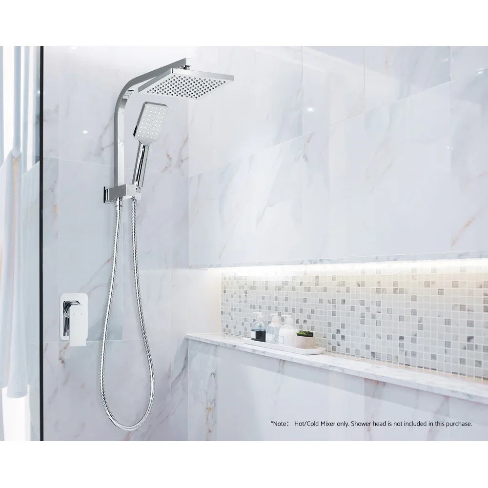 Cefito Shower Mixer Tap Wall Bath Taps Brass Hot Cold Basin Bathroom Chrome - Mekamart Australia