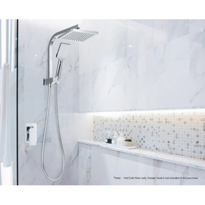 Cefito Shower Mixer Tap Wall Bath Taps Brass Hot Cold Basin Bathroom Chrome - Mekamart Australia
