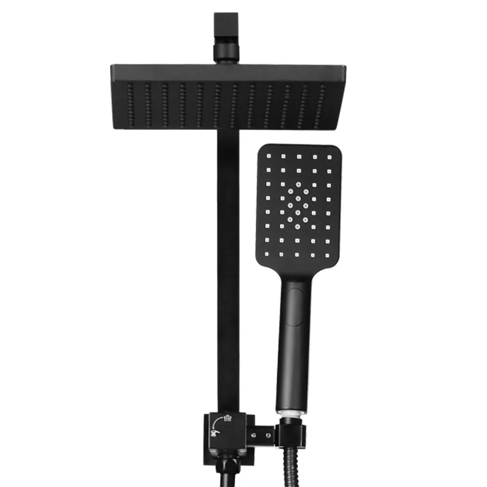 Cefito 8'' Rain Shower Head Set Handheld Square High Pressure Black - Mekamart Australia