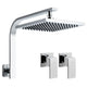 Cefito 8'' Rain Shower Head Wall Arm Square High Pressure Twins Tap Chrome - Mekamart Australia