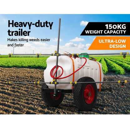 Giantz Weed Sprayer 100L Trailer 1.5M Boom Garden Spray - Mekamart Australia