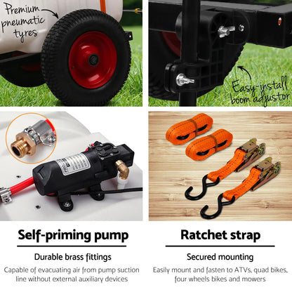 Giantz Weed Sprayer 100L Trailer 1.5M Boom Garden Spray - Mekamart Australia