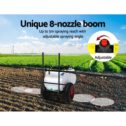 Giantz Weed Sprayer 100L Trailer 5M Boom Garden Spray - Mekamart Australia