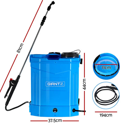 Giantz Weed Sprayer Electric 16L Knapsack Backpack Pesticide Spray Farm Garden - Mekamart Australia
