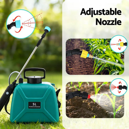 Giantz Weed Sprayer Garden Sprayer USB Charging Electric Shoulder Sprayer 5L - Mekamart Australia