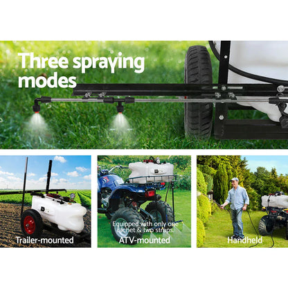 Giantz Weed Sprayer 100L Trailer 1.5M Boom Garden Spray - Mekamart Australia