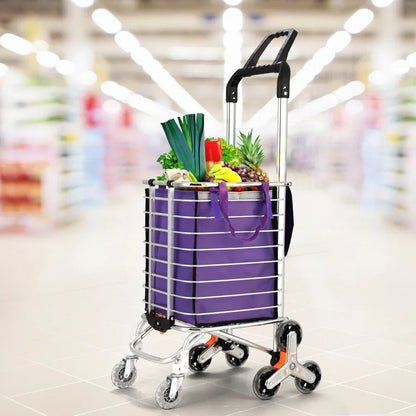 Emajin Shopping Cart Trolley 35L Foldable Climbing Wheels - Mekamart Australia
