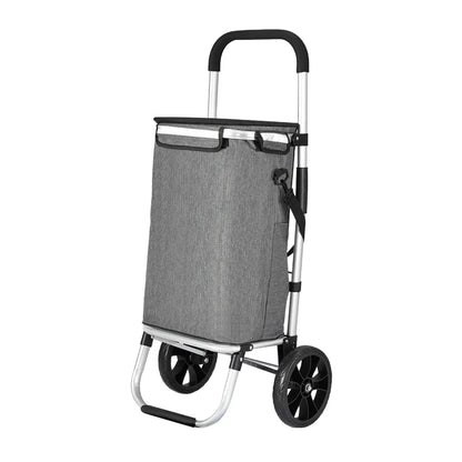 Emajin Shopping Trolley Cart 45KG Foldable Grey - Mekamart Australia