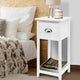 Artiss Bedside Table Vintage - THYME White - Mekamart Australia