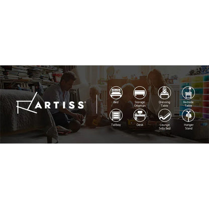 Artiss Bedside Table Vintage - THYME White - Mekamart Australia