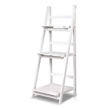 Artiss Bookshelf Corner Shelf 3 Tiers - ZANE White - Mekamart Australia
