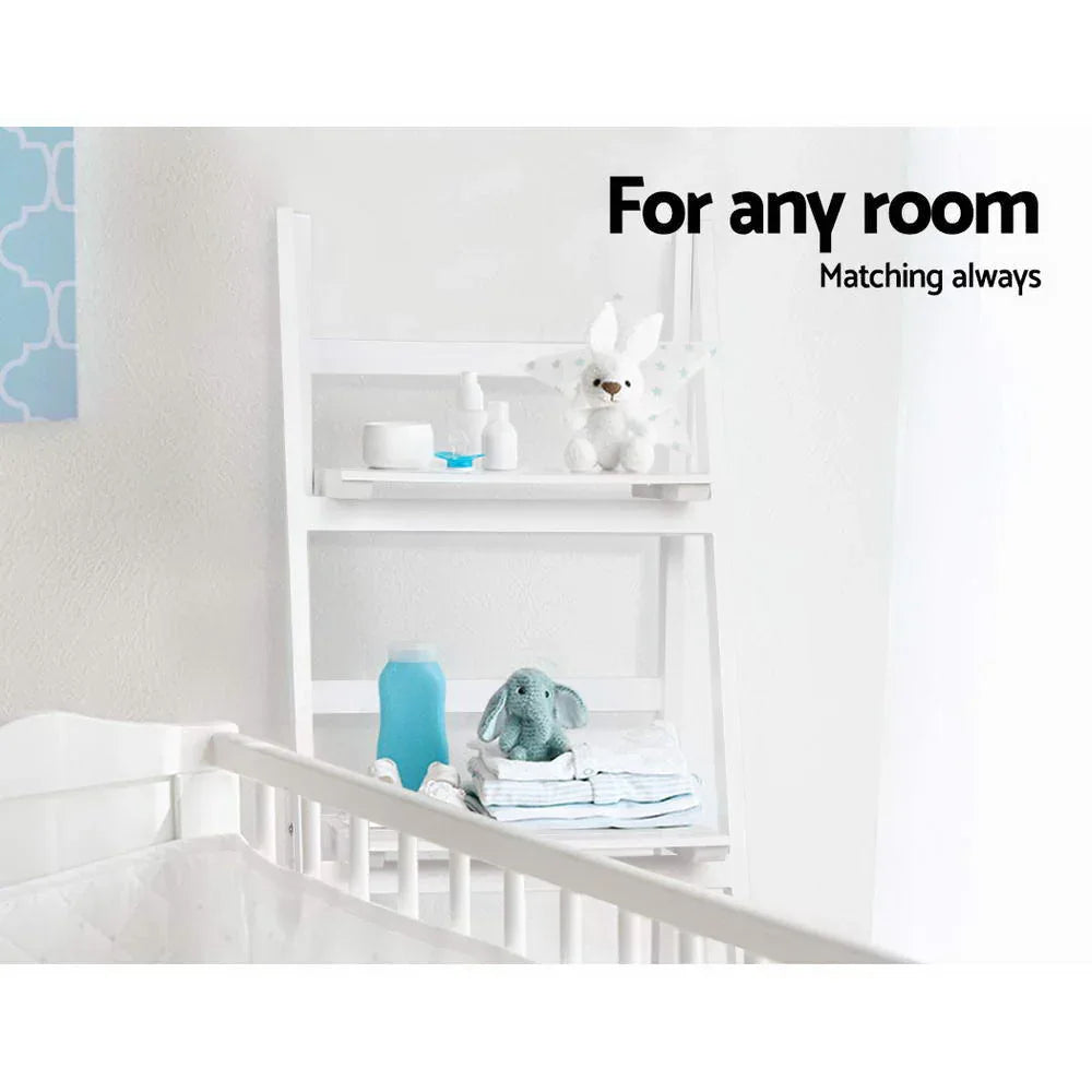 Artiss Bookshelf Corner Shelf 3 Tiers - ZANE White - Mekamart Australia
