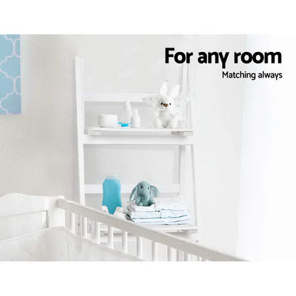Artiss Bookshelf Corner Shelf 3 Tiers - ZANE White - Mekamart Australia