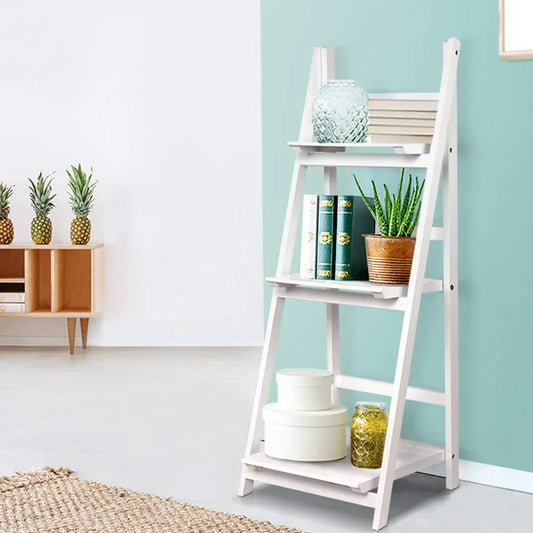 Artiss Bookshelf Corner Shelf 3 Tiers - ZANE White - Mekamart Australia
