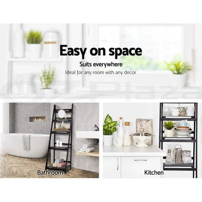 Artiss Bookshelf Corner Shelf 5 Tiers - ZANE Coffee - Mekamart Australia
