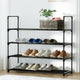 Artiss Shoe Rack 4-tier 16 Pairs Stackable Black - Mekamart Australia