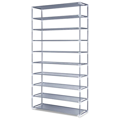 Artiss Shoe Rack Cabinet Stackable 10-Tier Grey - Mekamart Australia