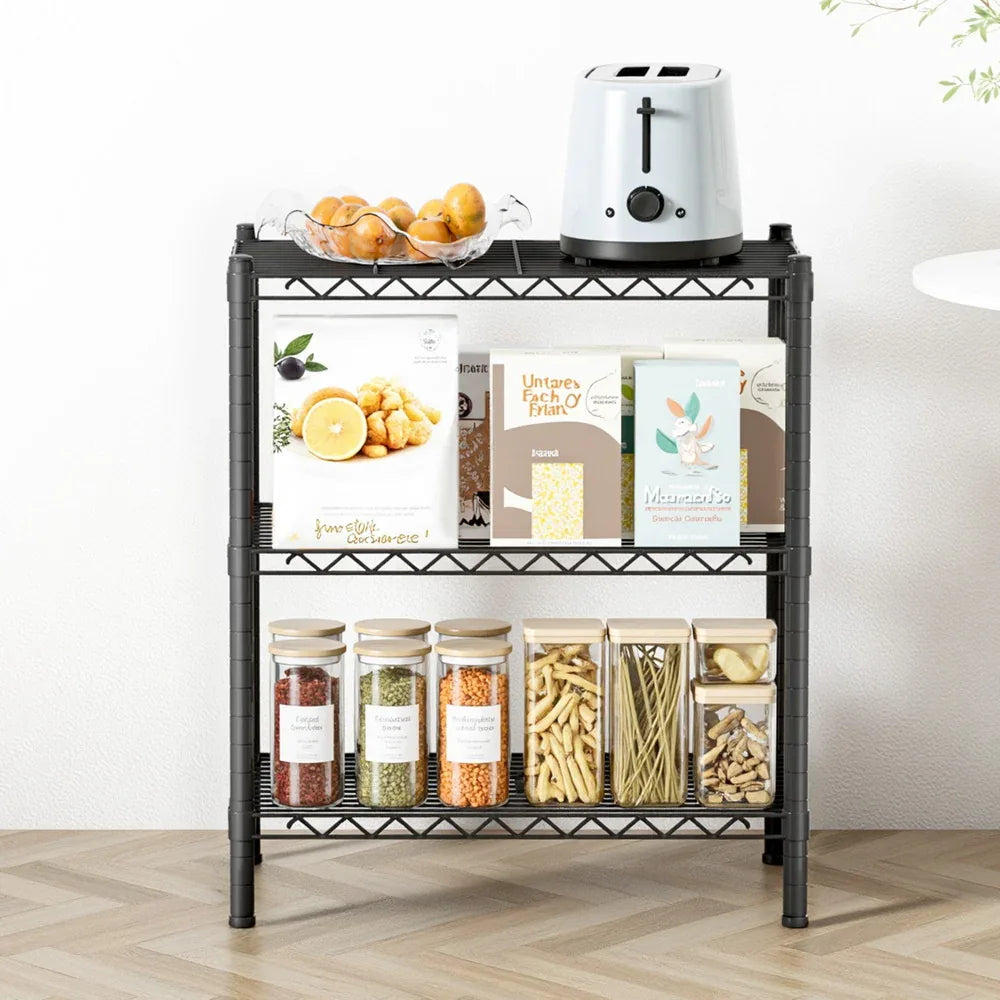 Artiss 3-Tier Shelving Unit Adjustable Garage Storage Shelves Kitchen Rack Steel - Mekamart Australia